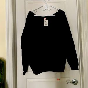 Off the shoulder sweater